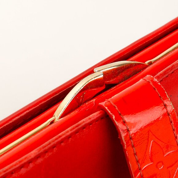 Louis Vuitton Pomme D'Amour Vernis Monogram French Purse Wallet - Picture 12 of 14